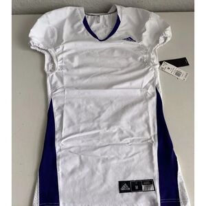 Adidas Woven Football Practice Jersey A1 Stock J White Purple GG7404 Men’s Sz M